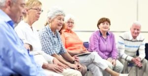 Seniors in Parkinson's support group
