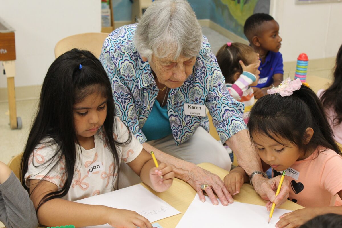 Edgehill resident Karen Joelson work works with children at the Children's Learning Centers of Fairfield County.